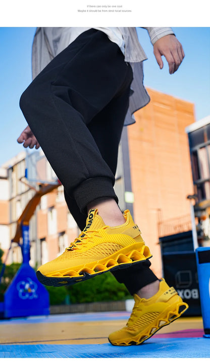 Luxury Men's Sneakers Casual Breathable Running Loafers Fashionable Trainer Race Tenis for Male Comfortable Shoes.