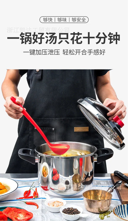 MOEYE 4/6L Pressure Cooker Multifunctional Pressure-Limited Explosion-proof Pressure Cooker Stainless Steel Kitchen Pressure Pot.