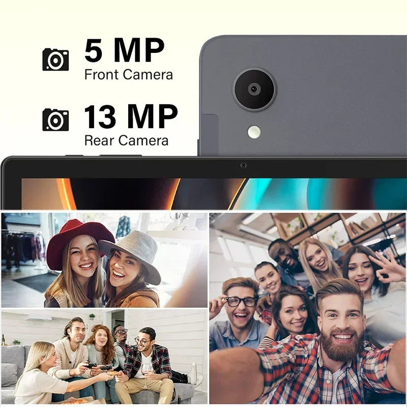 ANRY 10.95 Inch Tablet Android 15 HD Display 12GB RAM 128 ROM Fast Charging 8000mAh 5G WiFi Octa-Code Android Tablets with Case.