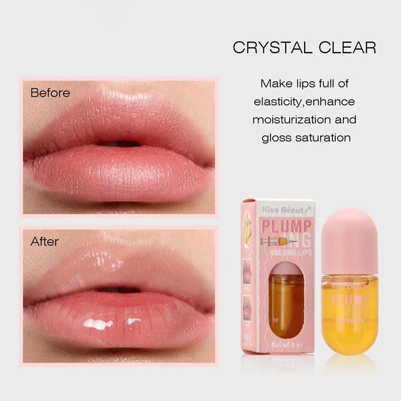 Long Lasting Lip Plumper Oil Instant Volumising Enhancer Lip Serum Collagen Lips Volume Lipgloss Sexy Cosmetic Volume Increases.