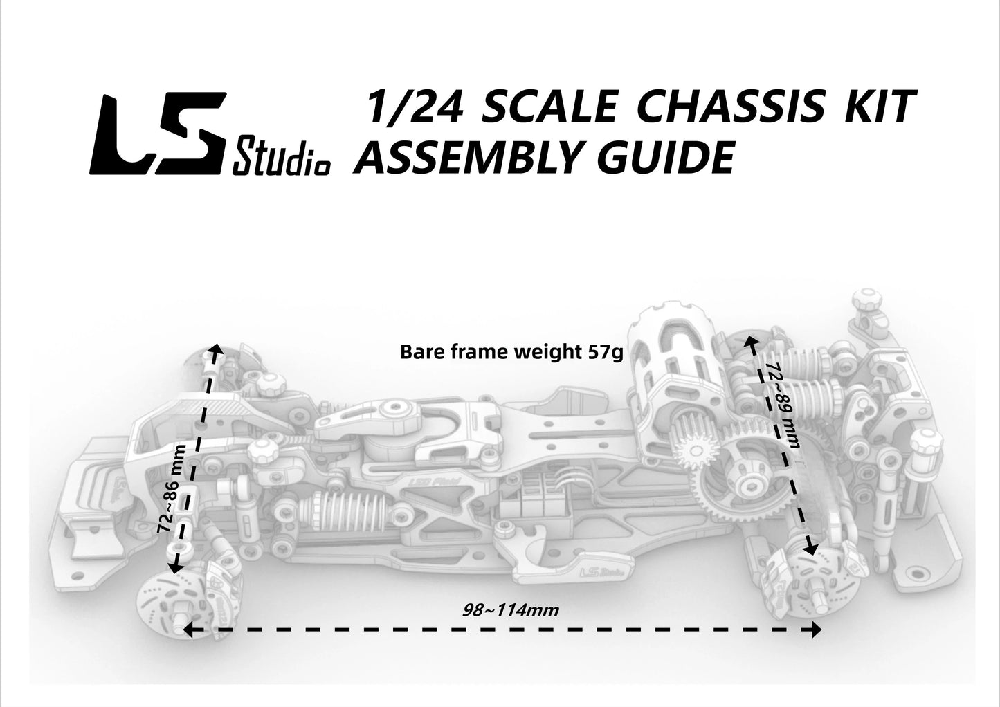 LSD Plaid RC Mini Car 1/24 RC Drift Mosquito Car  Frame KIT Lightweight Electric Remote Control Drift Model Toy Holiday Gift.
