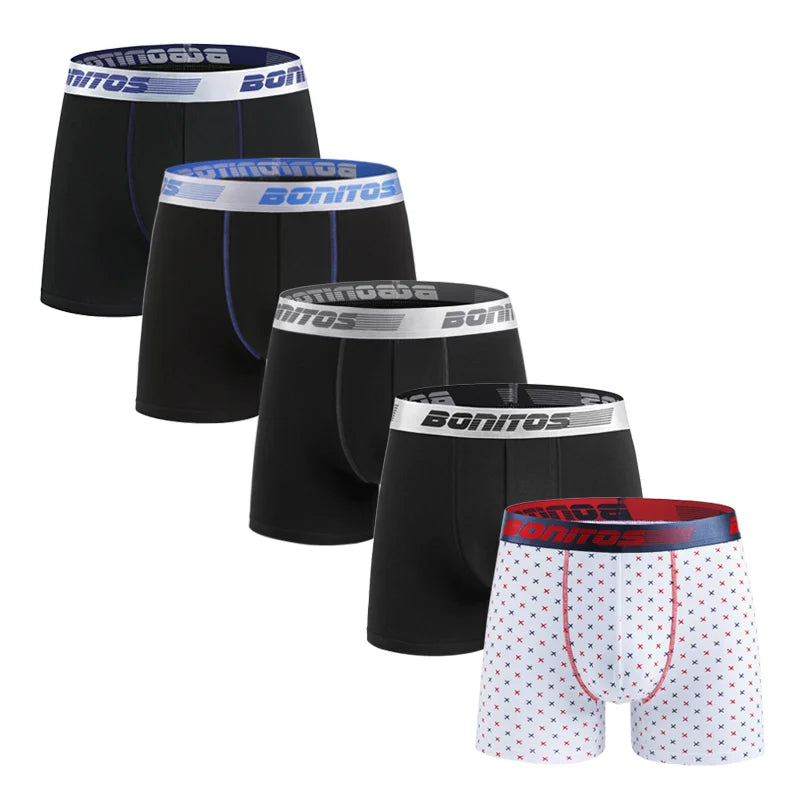 5Pcs Schlüpfer der Männer Baumwolle Boxer Sexy Mann Boxer Unterwäsche Shorts Viele Männliche Boxershorts Set Familie Unterhose Marken