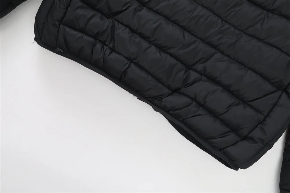 New Winter Fleece-Lined Thickened Cotton Coat Business-Casual Windproof Warm Lightweight Fashionable Hooded Jacket Sports Jacket