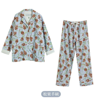 Matching Pajamas 2 Piece Set Women Pj Sets Women 2 Piece Set Outfit 100% Cotton Pajamas for Women Loungwear Set Loose Sleepwear