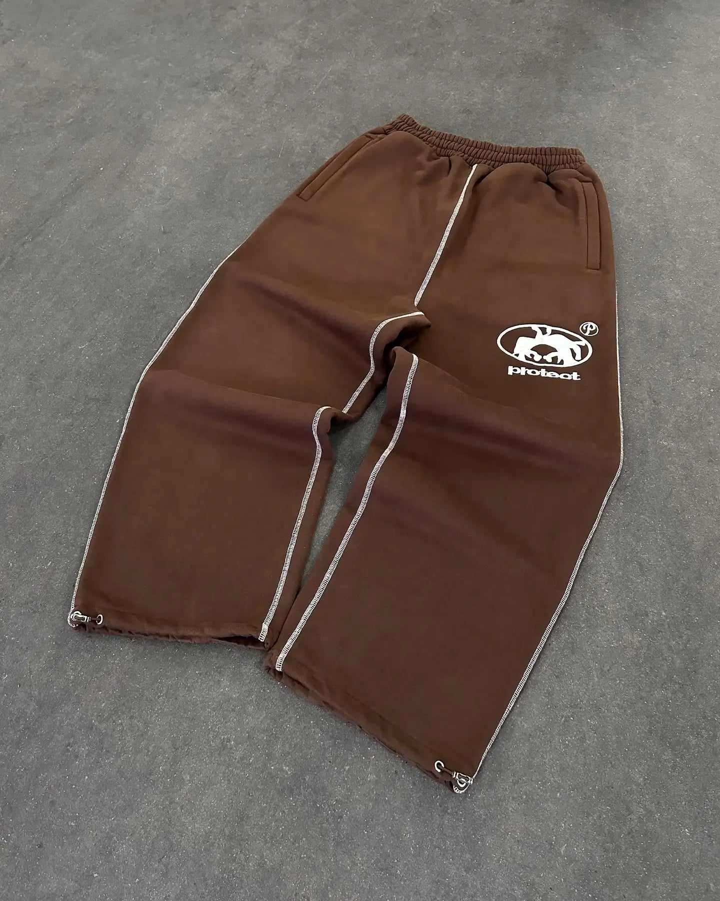 Streetwear PROTECT Mode Brief Stickerei Lose Jogginghose männer Und frauen Y2K Harajuku Hip-Hop Gothic Casual Joker Hosen.