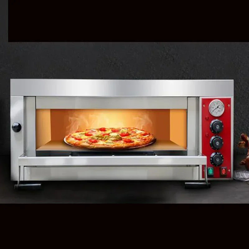 Professional Commercial Single-layer Pizza Electric Oven Italian Pizza Oven Pizza500 Degree Grilled Chicken Fish Machine Oven.