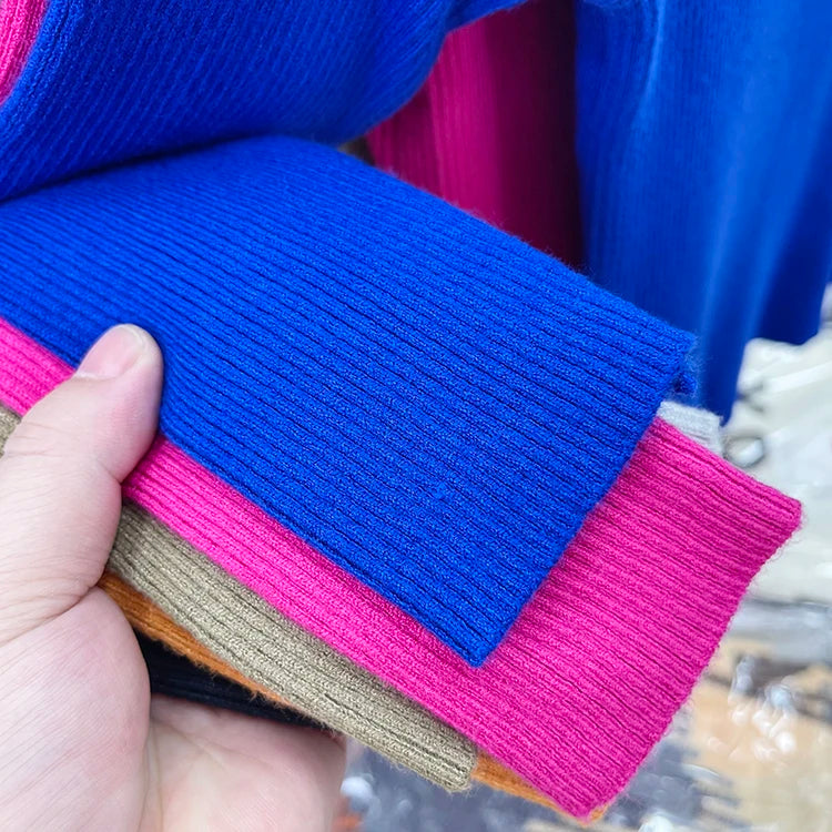 2025 weibliche Casual Pullover Herbst Winter Sexy Aushöhlen Frauen Pullover Schlank Vintage Jumper Weiche Warme Pull Gestrickte Pullover Tops.