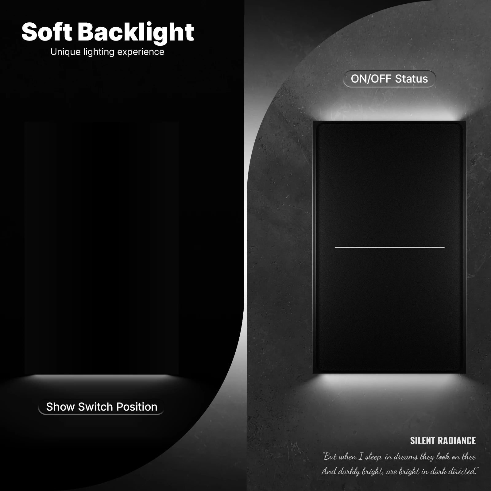 MOES Tuya ZigBee Star Feather Schalter US Smart Air Touch mit neutraler Lichtszene 2in1 APP-Fernbedienung mit Alexa Google Home.