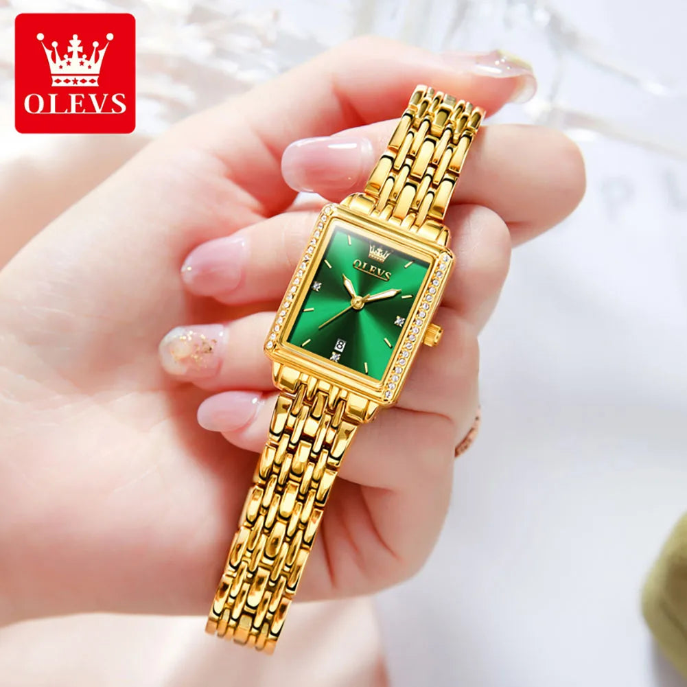 OLEVS 9995 Women's Watch Luxury Elegant Quartz Ladies Wristwatch Top Brand Waterproof Luminous Date Original Watch For Women.