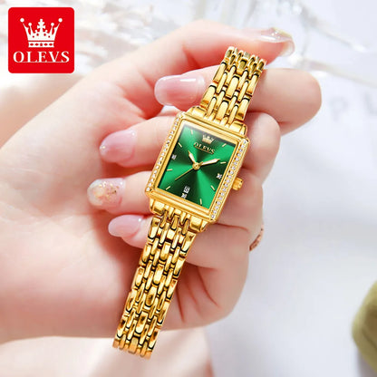 OLEVS 9995 Women's Watch Luxury Elegant Quartz Ladies Wristwatch Top Brand Waterproof Luminous Date Original Watch For Women.
