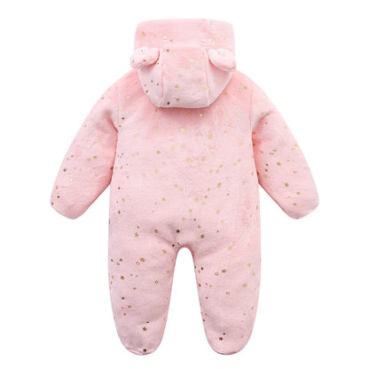 Neugeborenen Baby Flanell Strampler Weiche Warme Herbst Winter Body für Jungen & Mädchen Cartoon Print Overall 0-19M neugeborenen Baby Kleidung.