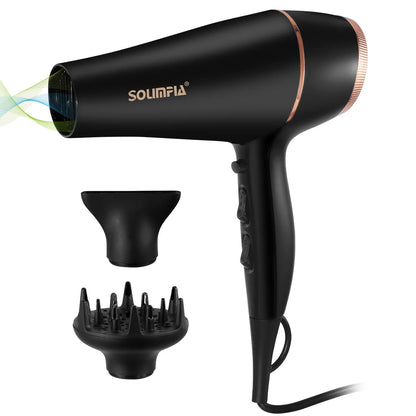 6-Level Professional Hair Dryer Salon Industrial Grade Quick Drying High Temperature Hair Styling Tool Barbecue for Home