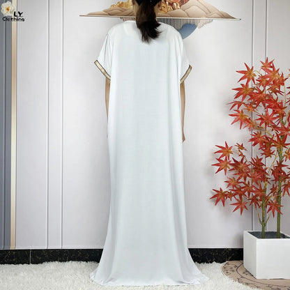 Neue Sommer-Kaftan-Abaya 2023, afrikanische Kleider für Frauen, traditionelle Kleidung, Islam-Gebetskleidung, Türkei, muslimische lose Robe, Ramadan
