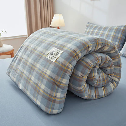 nordic quilt cotton 100% double bed comforters winter comforters King size duvet 220x240 cm winter Plaid comforter queen single.