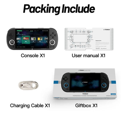 Trimui Smart Pro Handheld Game Console 4.96''IPS Screen Linux System Joystick RGB Lighting Smartpro Retro Video Game Player Gift.