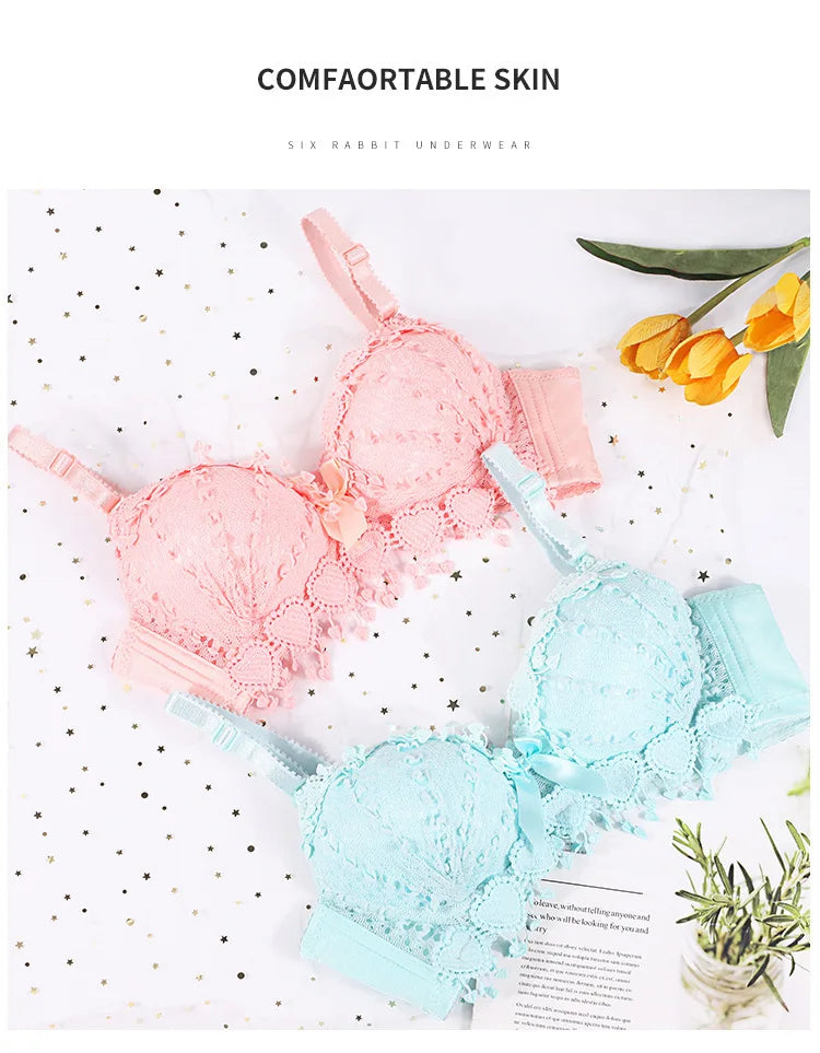 ropa interior femenina Women's Non-Underwire sexy  Bra for women black/white underwear girls lingeries lace beautiful active bra.