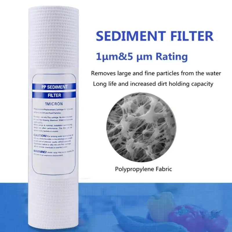 27RB Set of 10 Sediment Water Filter Replacement Cartridge PP Cotton Filter Cartridge Polypropylene Material for Whole House