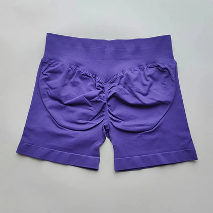 Yoga Shorts Resistance Exercise Shorts Seamless Low Waist Scrunch Bum Gym Shorts Workout Biker Short Stretch Fitness Sportwear
