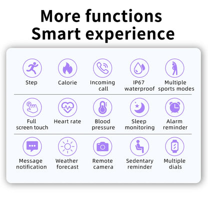 LIGE Smart Watch Men Women Full Touch Screen Sport Fitness Watch Man IP67 Waterproof Bluetooth For Android IOS Smartwatch Men