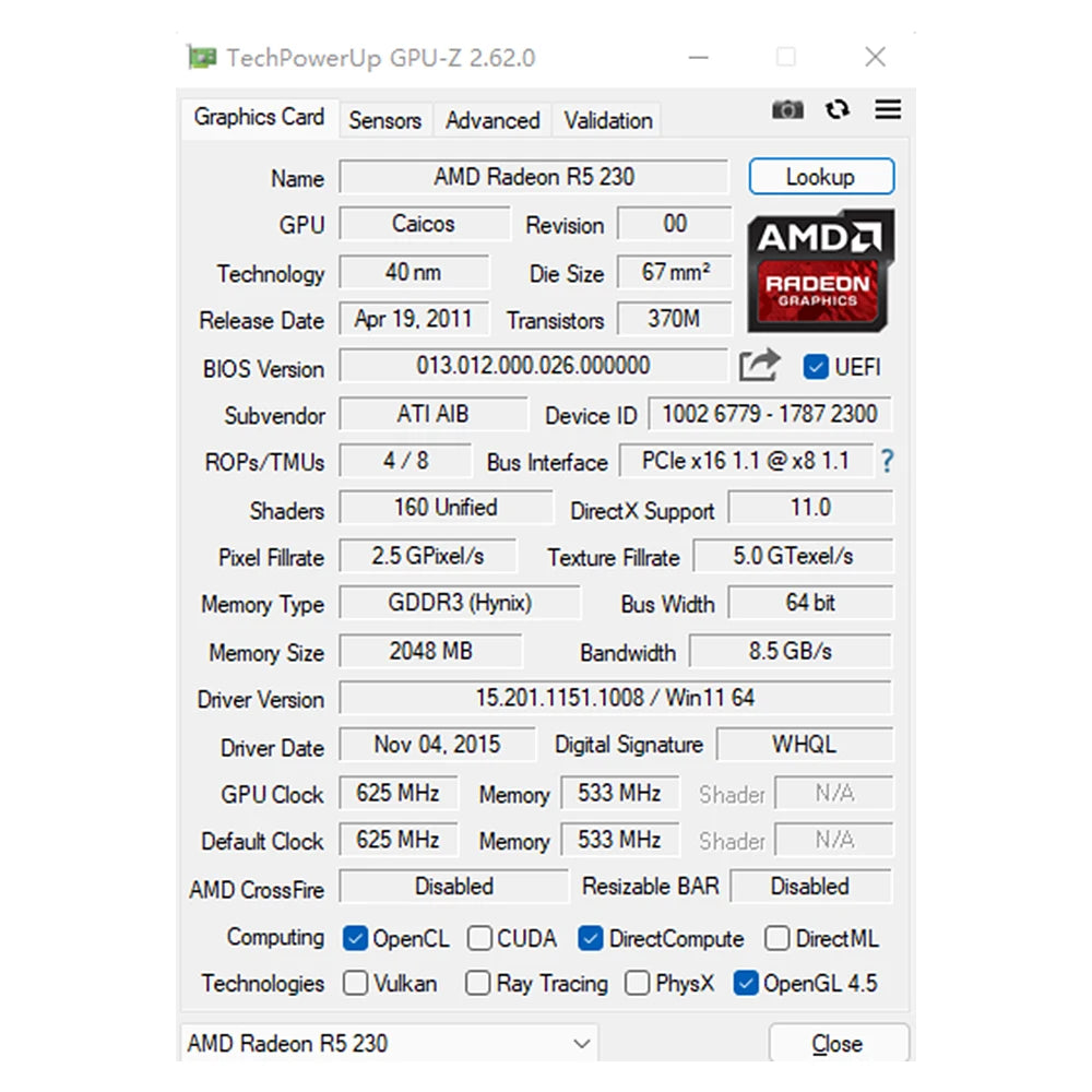 SOYO Graphics Cards R5 230 2G DDR3 64bit HDMI*2 compatibility For Desktop Gaming Computer Components GPU Video Card.