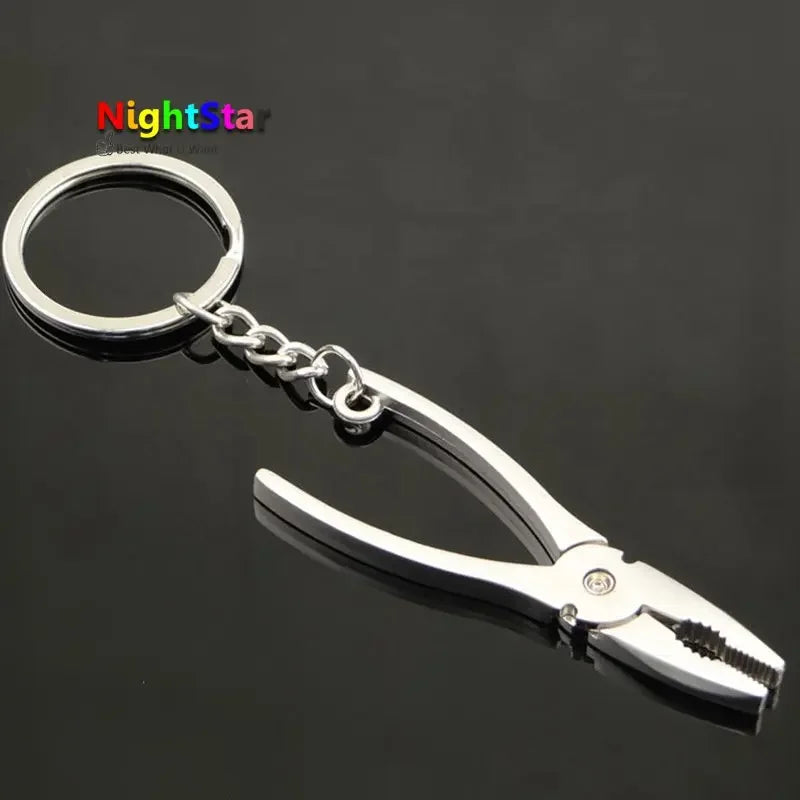 1Pcs Mini Nette Kreative Werkzeug-schlüssel Ax Zange Bohrer Herrscher Schraubendreher Spanner Schlüssel Kette Ring Schlüsselring Metall Kirsite 16 stil Geschenk
