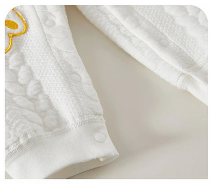 Somenie Neugeborenen Baby Body Baumwolle Niedlich Gedruckt Jungen Mädchen Strampler Warmes Zuhause Krabbeln Anzug Für Vier Jahreszeiten 3-6-9M.