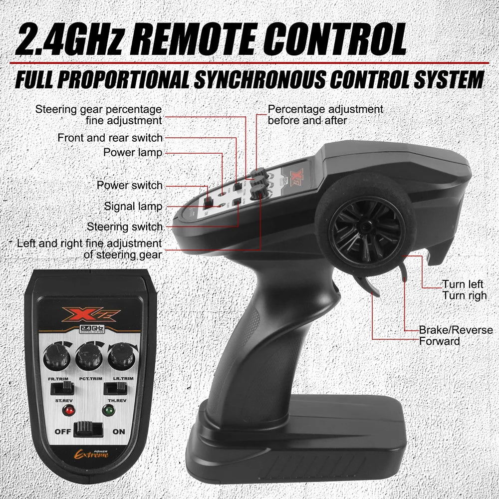 WLtoys  F21A 1:10 80KM/H RC Car 4WD 2.4G Metal Undercarriage Brushless Motor Remote Control High Speed Drift Monster Truck Toy.