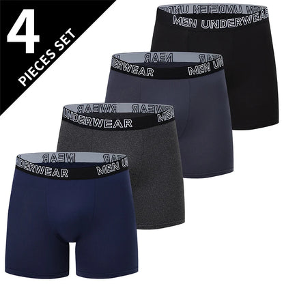 4/6Pcs Herrenmode Druck Lange Unterwäsche Jugendliche Für Erwachsene Multi-größe Bequeme Sport Boyshort Plus größe Fitness Shorts