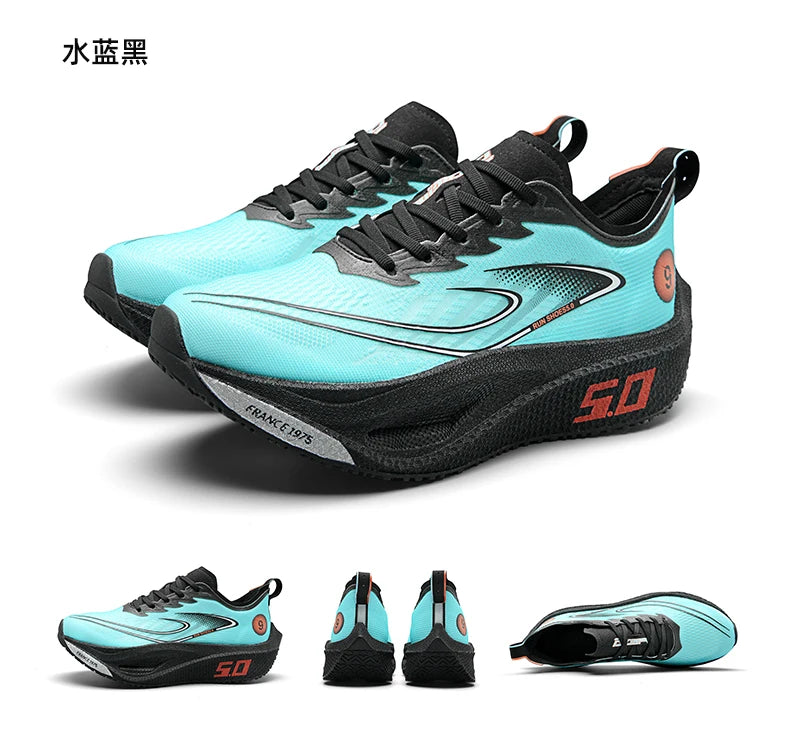 Men's Sports Shoes Cushioning Non-Slip Flat Wear Resistant Sneakers Mesh Breathable Platform Soft Running Shoes for Man