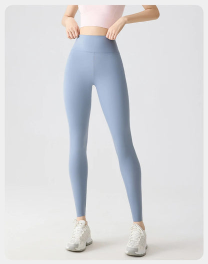 BIVIGAOS Spring Summer Multi Colored Thin Casual Fashion Sharkskin Leggings Women High Waist Tight Sport Cycling Fitness Legging