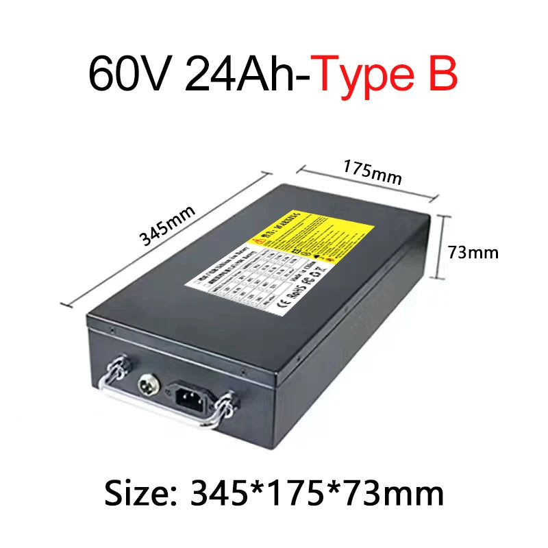 Harley battery 60V 12Ah 15Ah 18Ah 21Ah 24Ah Lithium cell pack Original With BMS For 1800W E-scooter motorcycle +67.2V 3A Charger