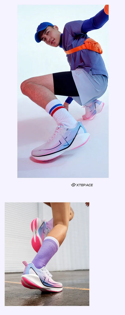 Xtep 360X Professional Running shoes Men's Carbon Plate Marathon PB Sport Shoe Lightweight ETPU Material Sneakers 976119110080.