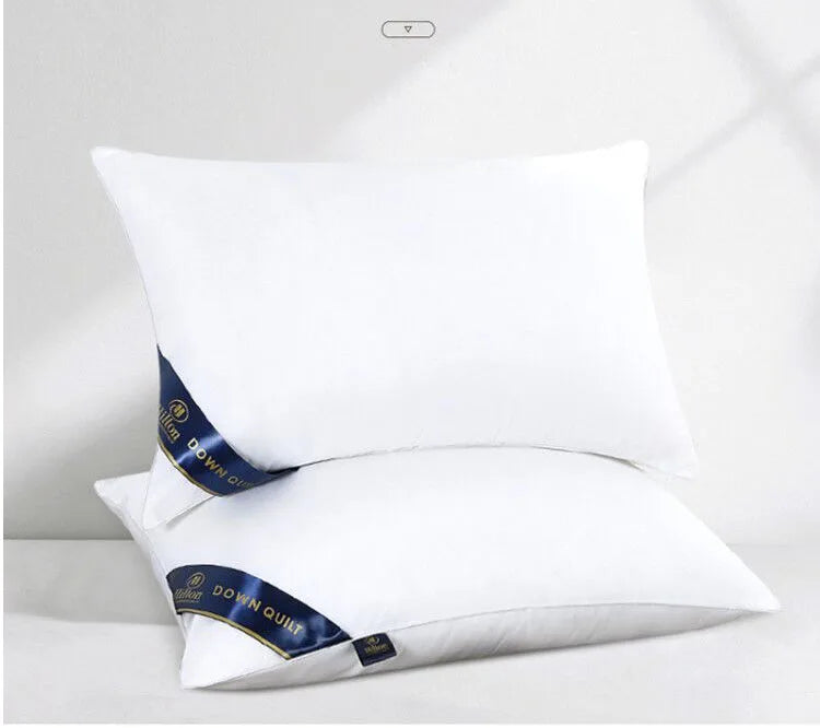 Solid color 48*74 2PCS sleeping Pillows for home bedroom Stuffed 5star hotel bounce back soft comfortable bed adult sleep pillow.