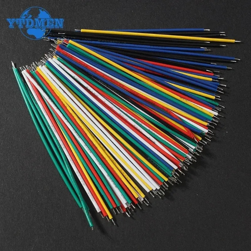 120PCS 6 Color Tin-Plated Breadboard PCB Solder Cable 24AWG / 26AWG Jumper Wire DIY Kit High-Quality Electronic Wires.