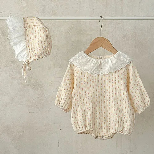 2024 neue Herbst Infant Baby Jungen Mädchen Overall + Hut Samt Einfarbig Lange SleevedNewborn Baby Mädchen Bodys Baby kleidung