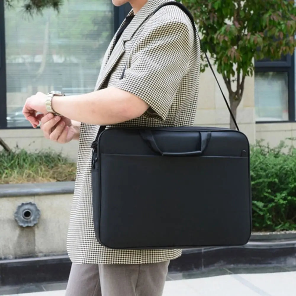Large Capacity Laptop Bag Shockproof Protective Laptop Case 15.6 17 inch Strap Carrying for Lenovo/HP/Dell/Asus/Samsung.