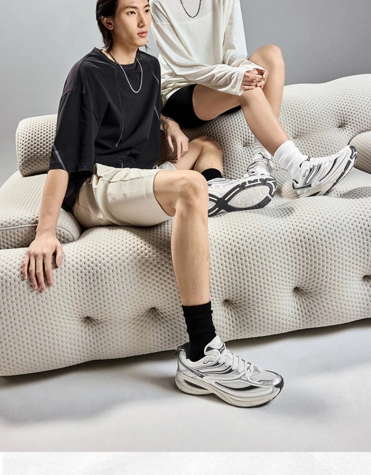 Xtep Little Basque 2 Freizeitschuhe für Herren, 20225, Sommer, Vintage, atmungsaktiv, bequem, rutschfest, langlebig 875219320017