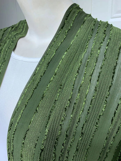 2024 New Fashion Muslim Kimono Abaya Solid Striped Retro Ethnic Cardigan Robe Dubai Middle Eastern Saudi Arabia Eid Clothes