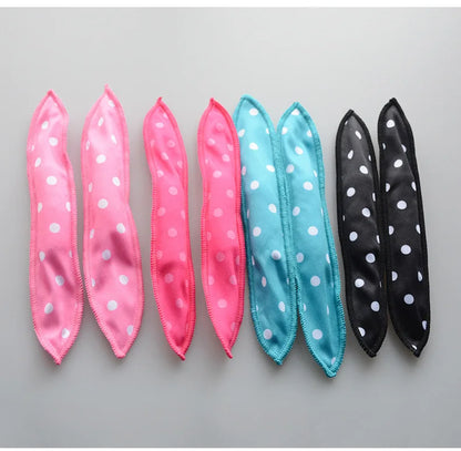 5pcs/set Heatless Hair Curlers No Heat Hair Rollers Soft Curls Women Sleeping Lazy Curling Rods Wave Formers Hair Styling Tools.