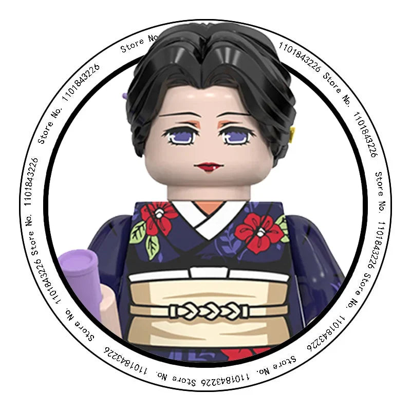 2025 Hot Toys WM6116 WM6138 Demon Slayer Blade Building Blocks Mini Action Figure Accessories Halloween Christmas Gifts for Kids.