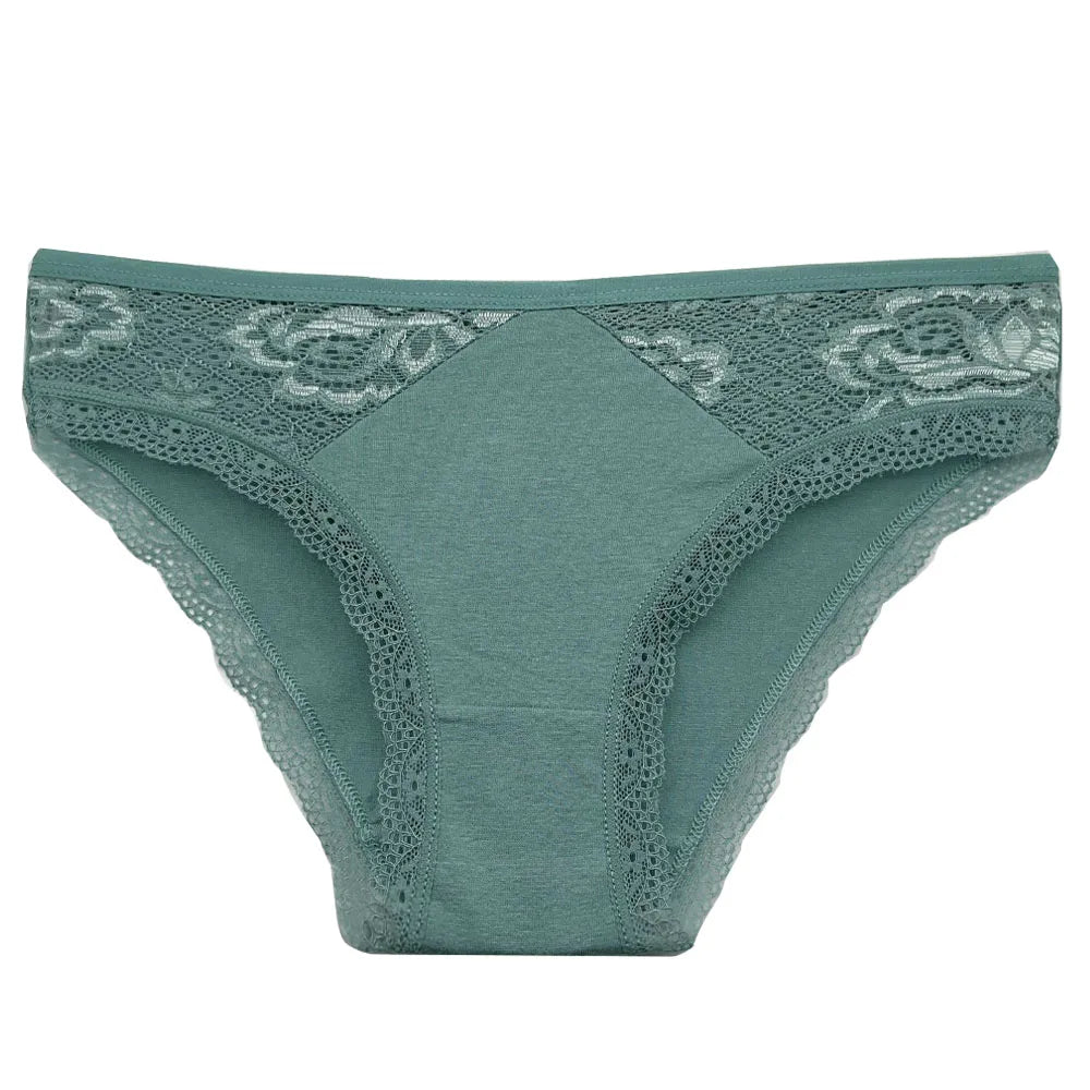 Lady Underwear 5 PCS/SET Sexy Lace Underpants Fashion Female M-XL Women Panties Cotton Briefs.