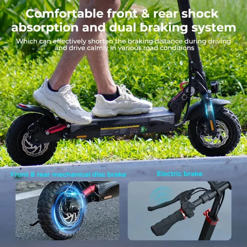 iScooter ix3Electric scooter 800W Motor 48V10AH Battery support Minirobot application control 10-inch tire city commuter scooter.