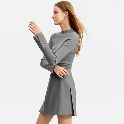 AMII Minimalism Casual Shorts Skirts Women High Rase 2024 Autumn New Fashion Commuter Lady Straight Blazer A-Line Skirt 12343035.