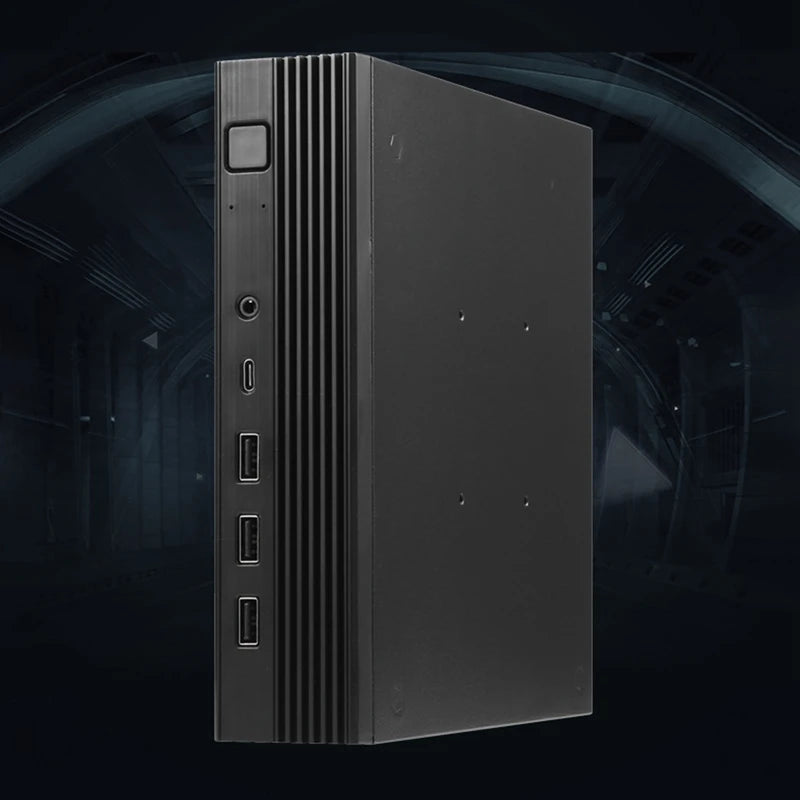 RGEEK TX06 Desktop Mini ITX Case Mini Game Computer Chassis HTPC Cases Stand For MINI-ITX Ultra-Thin Motherboard.