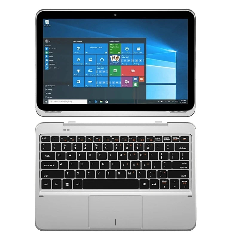 1366*768 IPS 11.6” 2in1 Windows 10 Tablet PC With Docking Keyboard 2GB DDR RAM 64GB ROM Intel Atom x5-8300 9000mAH Battery.