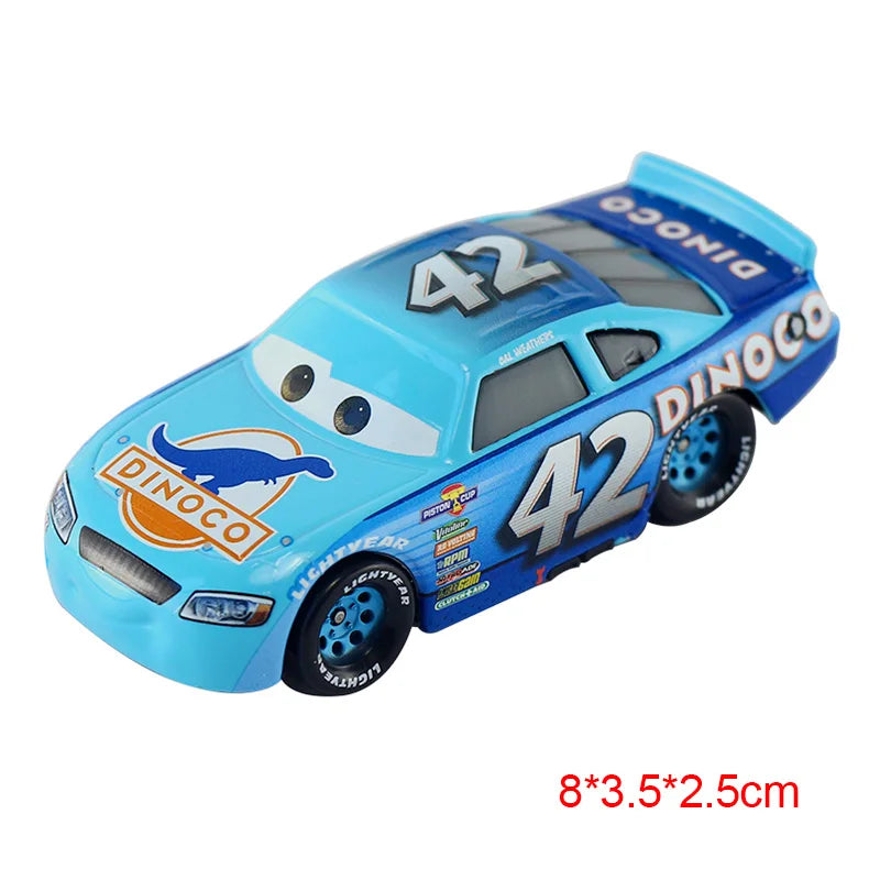 Disney Pixar Cars 2 3 Lightning McQueen Race Div Fritter Miss Tractor Frank 1:55 Diecast Metal Alloy Model Car For Kid Xmas Gift