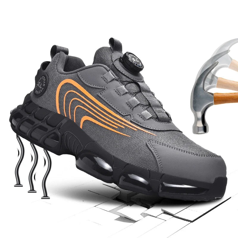 Men's Military Tactical Boots Army Boots Men Side Zipper Military Boots Men Anti-Slip Ankle Boots Work Safety Shoes Hiking Shoe.