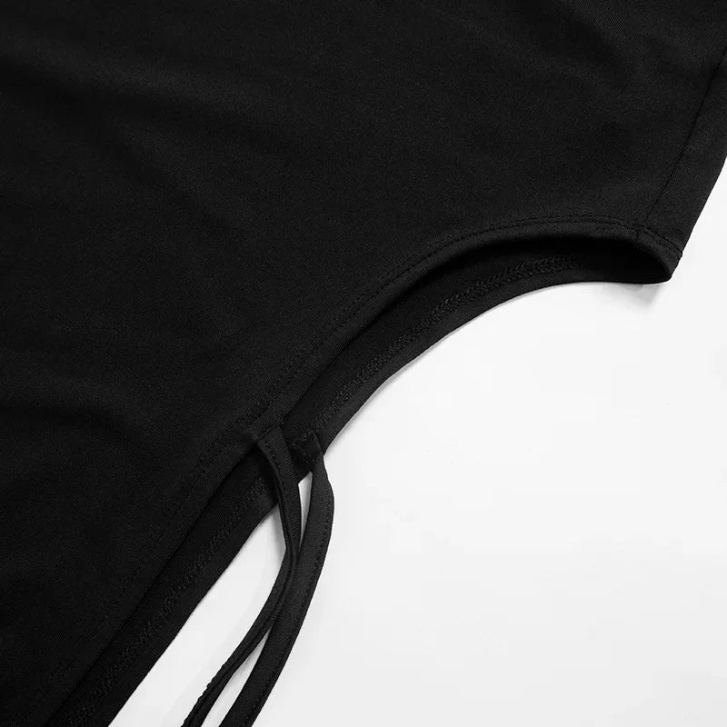 D23st272 Women's Autumn New Solid Color Casual Long Sleeve Round Neck Top Slimming Smooths Your Silhouette Tie Half Dress Suit