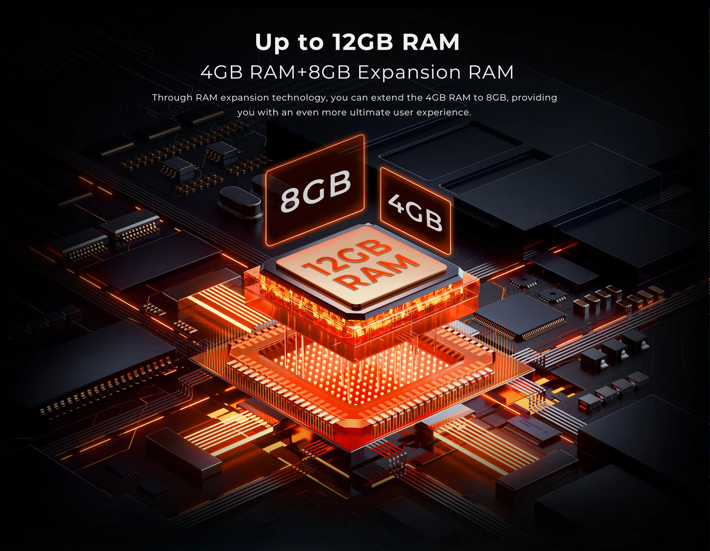 Rugged Tablet HOTWAV R8, 12 (4+8) Go + 128Go, 10.1'', 5MP Front + 13MP Rear Cameras, Android 14.0, 10800mAh Battery, Dual SIM, GPS, 4G.