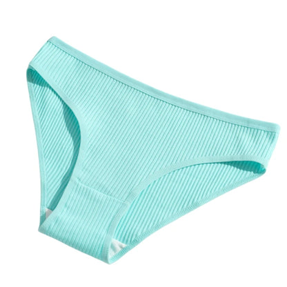 3Pcs/Set Cotton Panties Women Low Waist Underwear Seamless Briefs Solid Color Sports Breathable Underpants Female Lingerie.